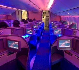 American Airlines Flagship First Suite with sliding doors